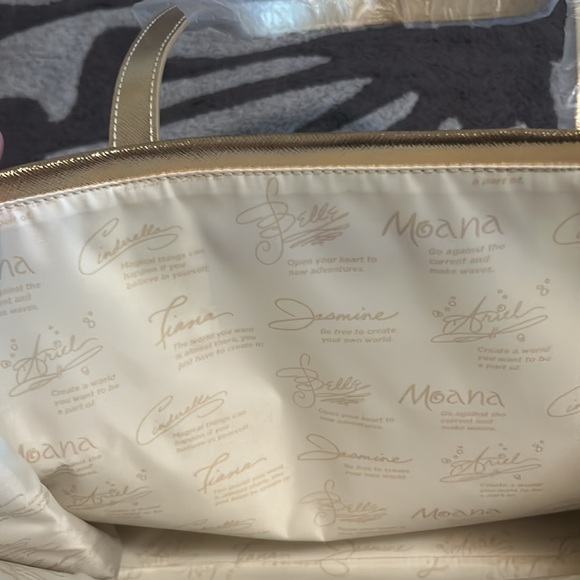 Disney Princess BathAnd Body Works Gold Tote New - Picture 5 of 8